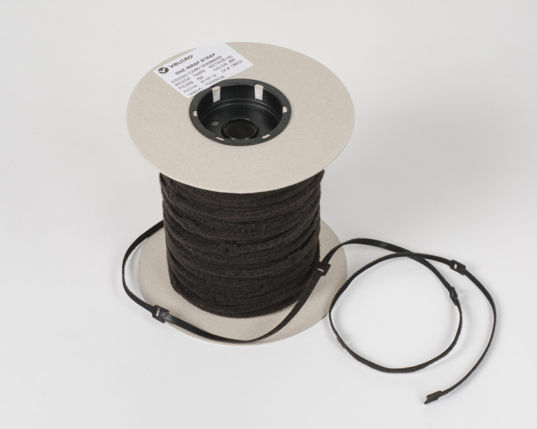 VELCRO® Klett-Kabelbinder 200mm schmal schwarz 750 Stück Spule