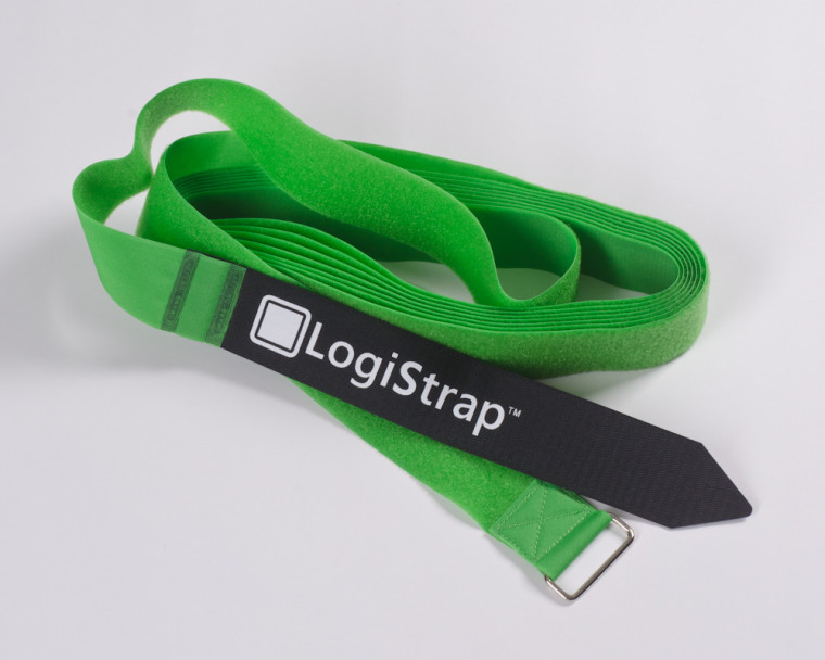 VELCRO® LOGISTRAP TM 6m Klettgurt mit Metallöse grün