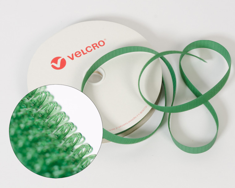 VELCRO®-Hakenband 50mm zum Aufnähen in Farbe Grün