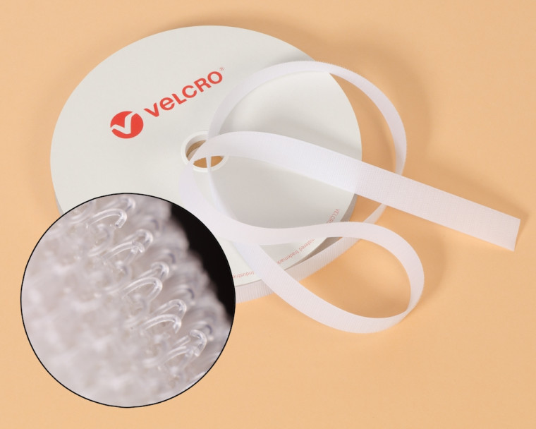 VELCRO®-Hakenband 100mm zum Aufnähen in Farbe Weiss