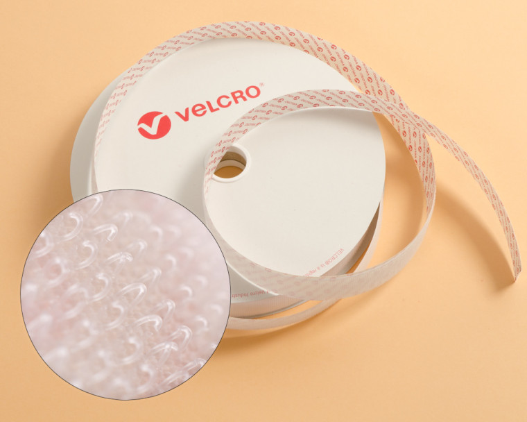 VELCRO®-Hakenband 100mm weiss selbstklebend PS14
