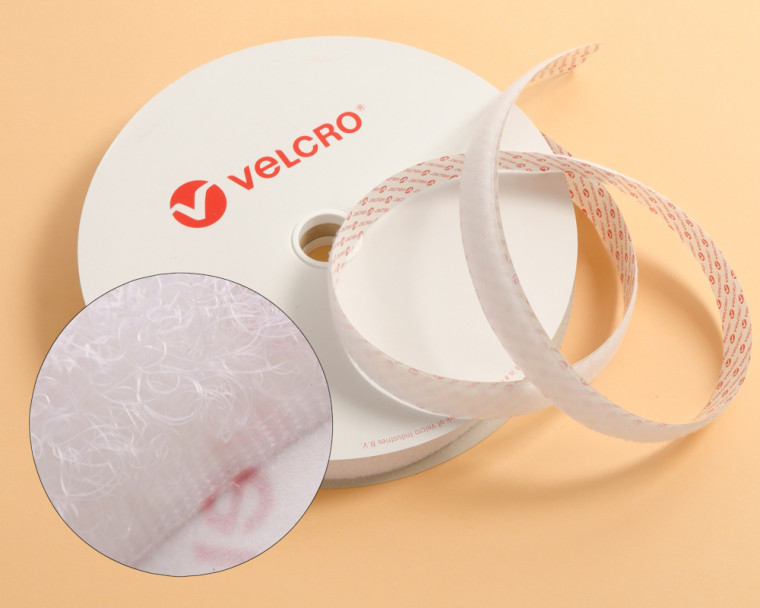 VELCRO® Flauschband 100mm weiss selbstklebend PS14