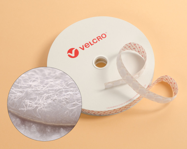 Rolle 50 St. VELCRO® 35mm Flauschpunkte selbstklebend weiss