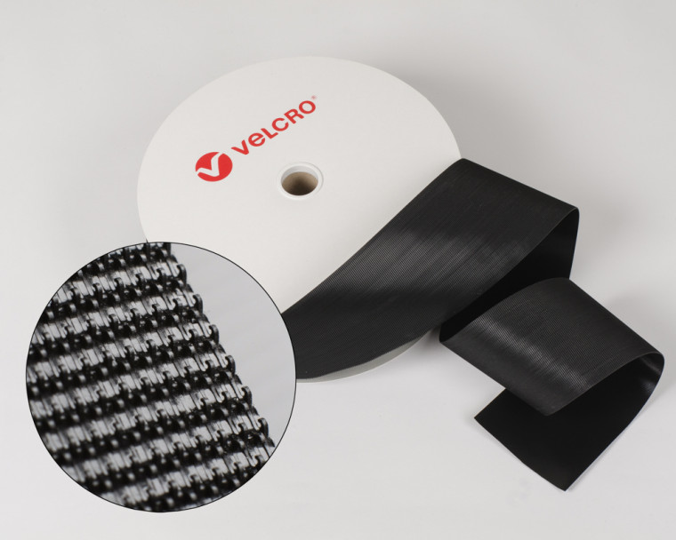 VELCRO® ULTRA-MATE® 50mm Mikrohaken-Band HTH 805 schwarz zum Aufnähen