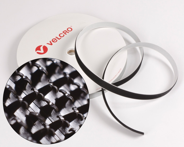VELCRO® ULTRA-MATE® Hakenband MVA-8 25mm selbstklebend schwarz