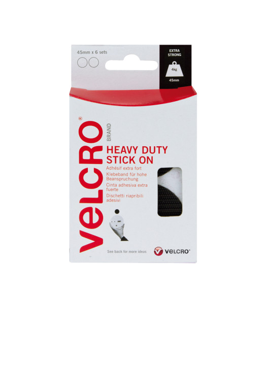 VELCRO® 60248 HEAVY DUTY STICK ON COINS schwarz
