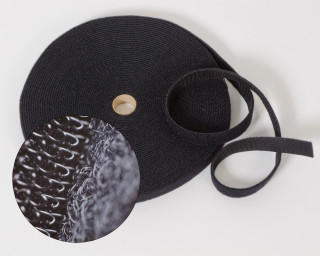 VELCRO® beidseitiges Klettband 10mm Schwarz