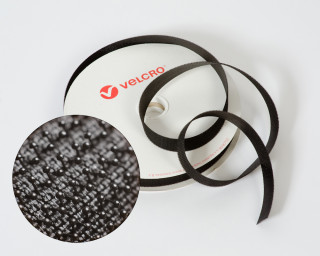 VELCRO®-Pilzkopfband VEL-LOC® 25mm schwarz zum Aufnähen