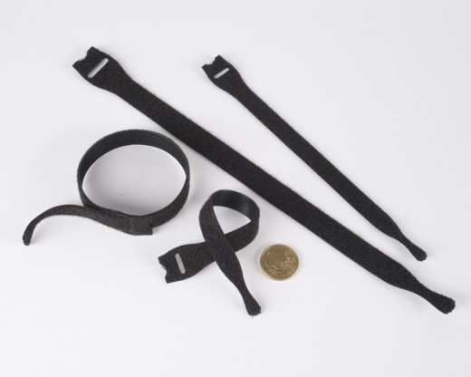 VELCRO® Klett-Kabelbinder 150mm schwarz Rolle 25 Stück