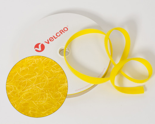 VELCRO®-Flauschband 20mm zum Aufnähen in Farbe Gelb