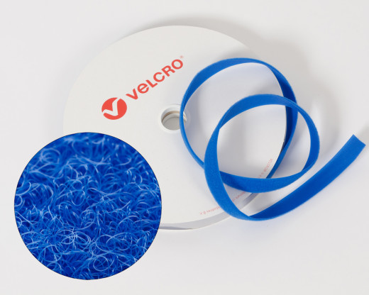 VELCRO®-Flauschband 38mm zum Aufnähen in Farbe Blau