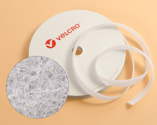 VELCRO®-Flauschband 10mm zum Aufnähen in Farbe Weiss