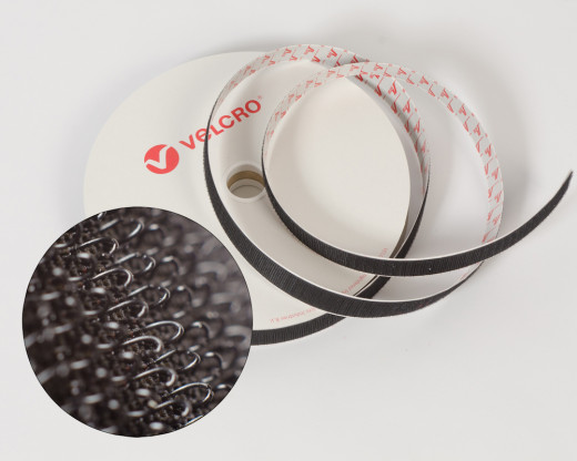 VELCRO®-Hakenband 150mm schwarz selbstklebend PS14