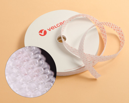 VELCRO® Hakenband 30mm weiss selbstklebend PS18
