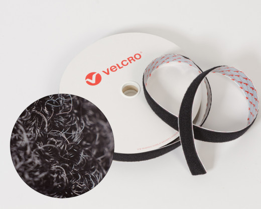 VELCRO® Flauschband 38mm schwarz selbstklebend PS18