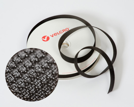 VELCRO®-Pilzkopfband VEL-LOC® 100mm schwarz zum Aufnähen