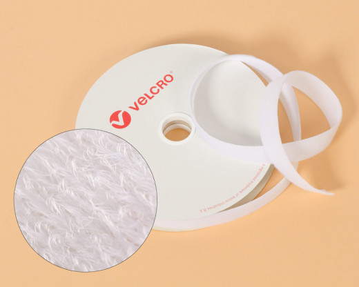 VELCRO®-Veloursband 30mm Markenware zum Aufnähen weiss