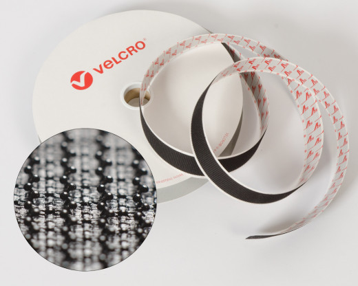 VELCRO®-Pilzkopfband VEL-LOC® 20mm selbstklebend schwarz